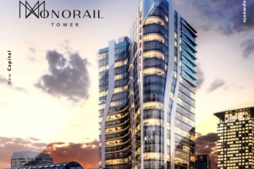 محل 40م في العاصمة الإدارية في مول مونوريل تاور