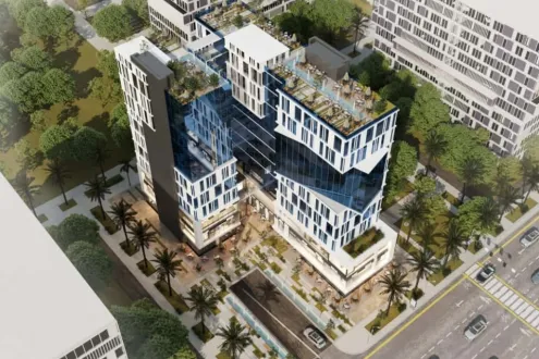 احصل علي عيادتك في 77 بيزنس تاور بمساحة 44 متر