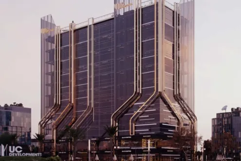 بالتقسيط علي 7 سنوات احجز محل في يونى تاور العاصمة الادارية بمساحة 35 متر