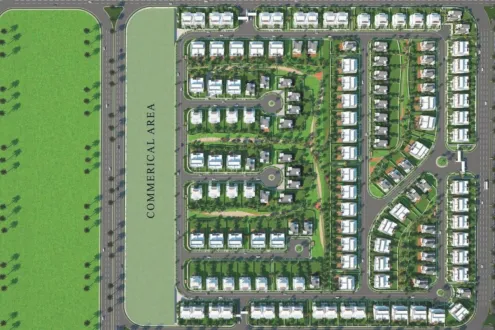 Immediately Receive Townhouse 253m In Palm Valley 6th of October