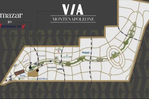 بالمستقبل سيتي إحجز محلك في فيا مونتي نابوليوني بمساحة 90 متر