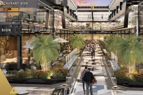 بالقاهرة الجديدة إحجز محلك في مشروع في تراس بمساحة 77 متر