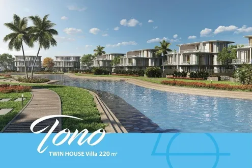 Lower of market, 420 fully-finished Villa in Marseilia Beach Five North Coast