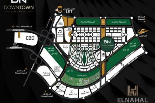 Shop for sale 63m in BN Down Town Mall New Capital with payment facilities