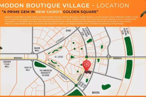 Apartment for sale in Boutique Village New Cairo 120m² Apartment for sale in Boutique Village New Cairo 120m²