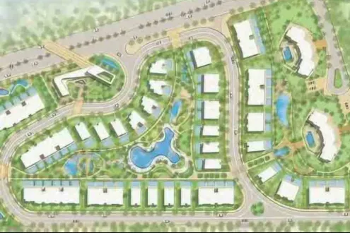 The most distinctive Villa for sale at Lake West 3 Sheikh Zayed Compound with an area of 258m