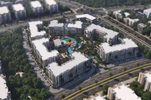 للبيع بالتقسيط شقة 123 متر في كمبوند ايون العاصمة الجديدة