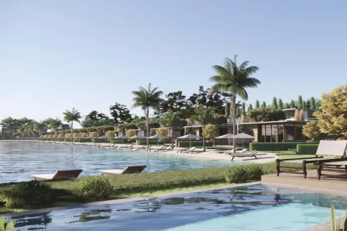 بالساحل الشمالي إحجز شاليهك بمنتجع مرسى باجوش بمساحة 107 متر