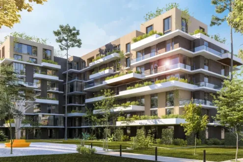 For sale with installments a Twin House of 260 meters in Lazzuro Compound Mostakbal City