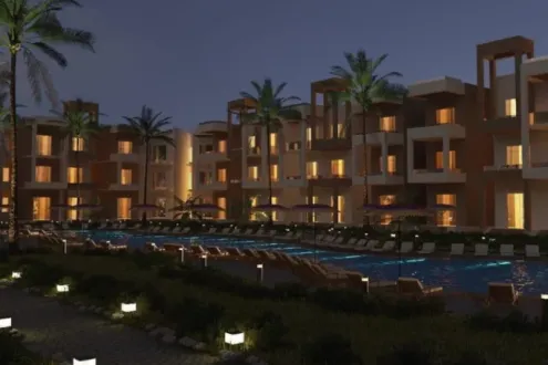 The most distinctive Chalet for sale at Cape Bay Sokhna Village with an area of 143m