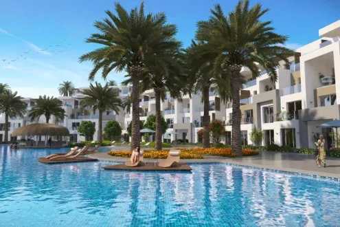 Special offer of 125m Chalet for sale in The Groove Sokhna with distinctive location