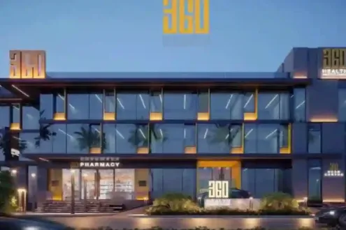 For sale with installments a Clinic of 27 meters in 360 Health Medical Center Sheikh Zayed Mall