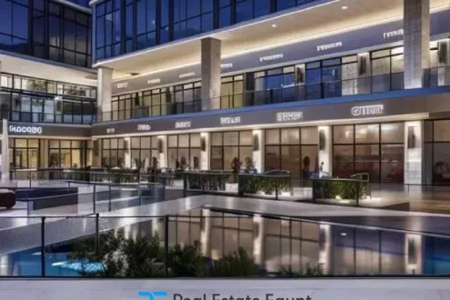For sale with installments a Clinic of 34 meters in Nova Square New Cairo Mall