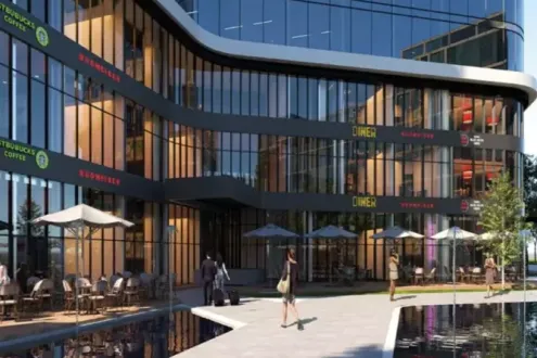 100m Office with attractive price and charming view in Capital Crown New Capital Mall