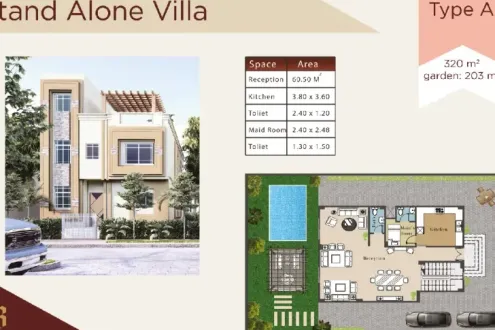 Special offer of 330m Villa for sale in Royal lake Compound with distinctive location