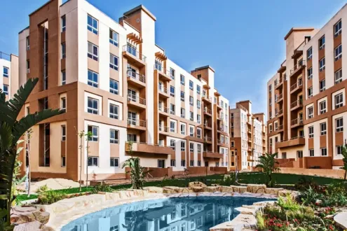 100m Apartment with attractive price and charming view in Degla Gardens Compound
