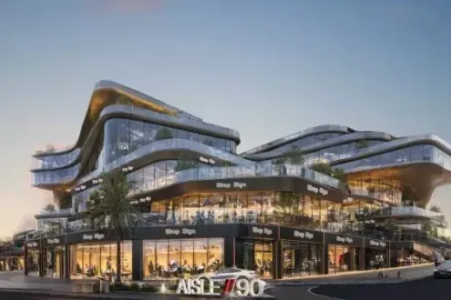 For sale with installments an Office of 45 meters in Aisle 90 New Cairo Mall