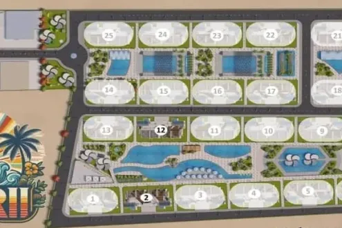With a 10% down payment, get a 127 meter chalet in Capri village Sidi Abdel Rahman