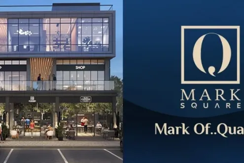 للبيع بالتقسيط محل 100 متر في مول كيو مارك سكوير التجمع الخامس