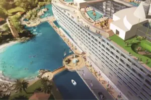 شاليه بفيو مميز في قرية مافي العلمين بسعر لقطة جدا