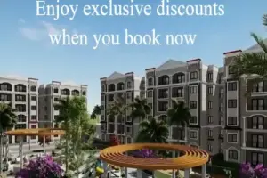 Apartments for sale in Rajj Fifth Settlement with various spaces and a wonderful view