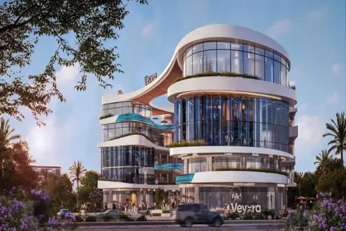 A shop with a wonderful view and an area starting from 170 square meters in Veyora Mall the Administrative Capital
