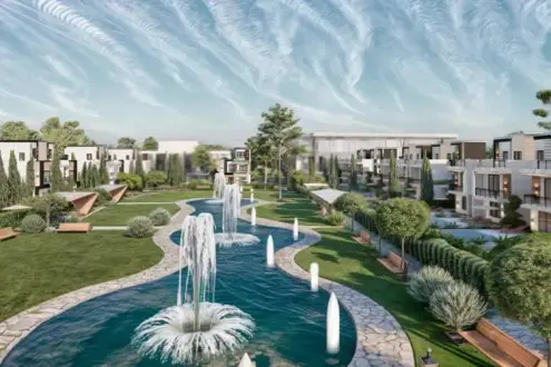Twin house for sale in Compound One Three One New Zayed with various spaces and a wonderful view