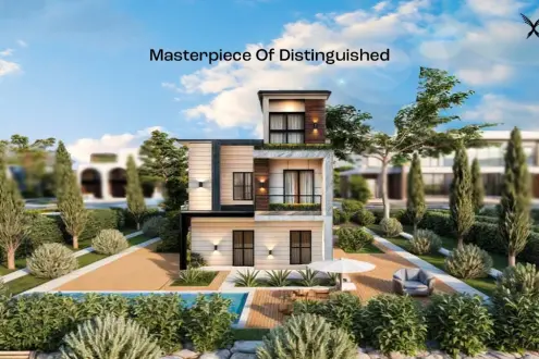 Twin house for sale in Compound One Three One New Zayed with various spaces and a wonderful view