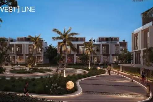 Wonderful villa of 260 m for sale in a very distinguished location inside West Line Compound