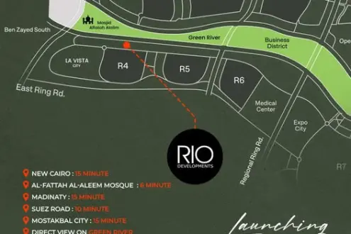 Shops for sale in Rio Capital the New Administrative Capital with payment facilities and a down payment of only 10%
