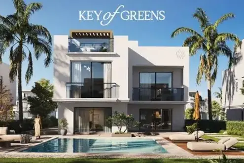 Twin house in Key of Greens New Zayed with payment facilities 220 square meters