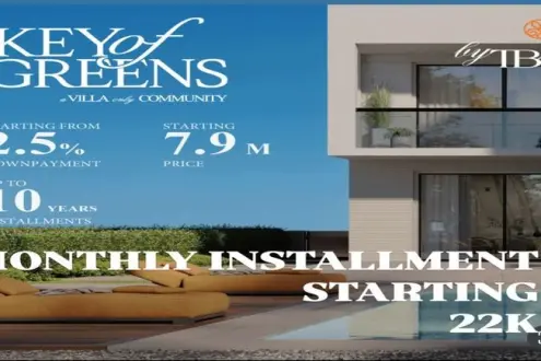 Twin house in Key of Greens New Zayed with payment facilities 220 square meters