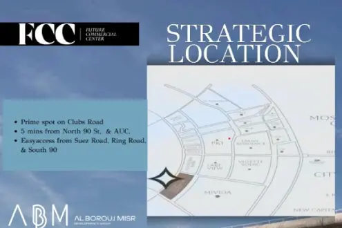 90m office in the Fifth Settlement in FCC Mall