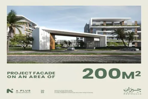Apartments for sale in Jiran Residence Compound with various spaces and a wonderful view