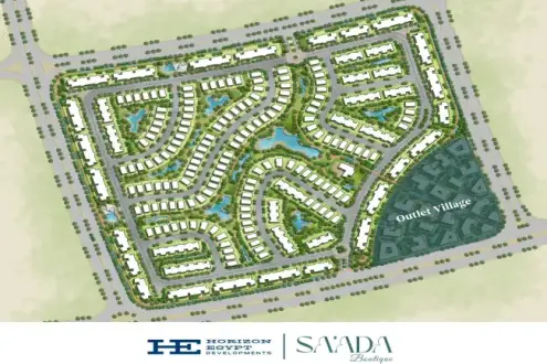 Book a twin house in Boutique Saada Compound Sixth Settlement with a down payment of only 10%