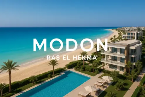 For sale in installments an 80 square meter chalet in Modon Resort