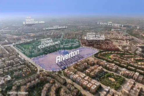Own a townhouse in Riverton Fifth Settlement with an area of ​​320 square meters