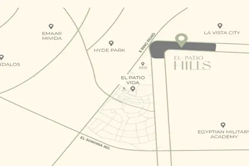 Townhouse in El Patio Hills Compound 280 square meters at the best prices