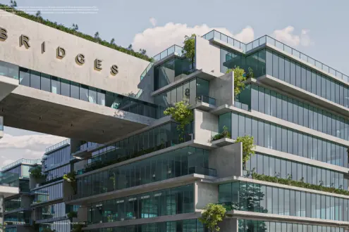 Offices for sale in Bridges Sheikh Zayed with the option of installments over 6 years