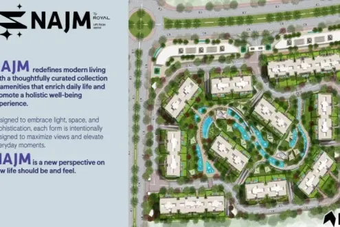 Apartments for sale in Najm Compound 6th Settlement with a stunning view Seize the opportunity and book now