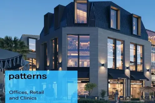 Shops for sale in Patterns Mall Fifth Settlement with payment facilities and only a 5% down payment