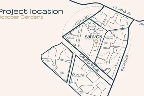 Own your apartment with the first installment in the most prestigious location in Samaya Compound Hadayek October