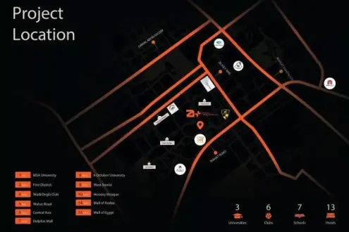 كمبوند ستاي إن ريزيدنس أكتوبر  الموقع الاكثر تميزا سارع بحجز وحدتك الان