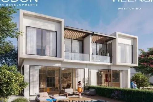 288m² Attractive Twin House For Sale in Villagio Compound With Imaginary Price