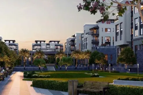 A 500 meter villa in a V40 compound with facilities for 7 years