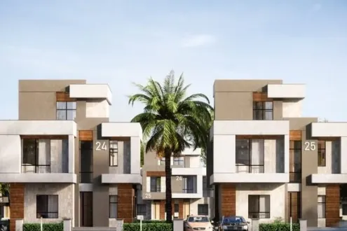 A more than wonderful view of a townhouse in Ajan Compound for sale Take the opportunity