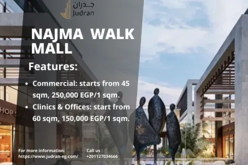 محل بمُقدم 20% للبيع بمول نجمة بمساحة تبدأ من 100 متراً محل بمُقدم 20% للبيع بمول نجمة بمساحة تبدأ من 100 متراً