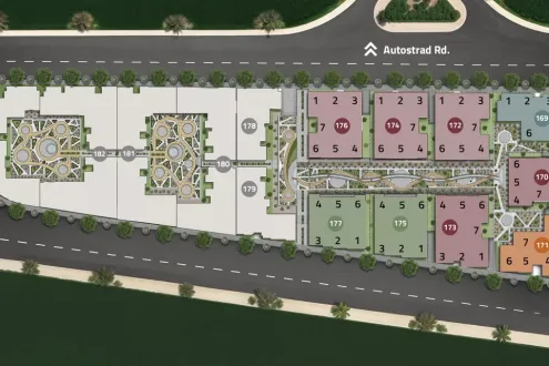 شقة جاهزة للأستلام بمساحة تبدأ من 200 متر في كمبوند روك يارد