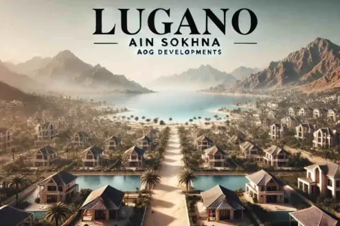 An area of ​​150 square meters a chalet for sale in the village of Lugano El Galala