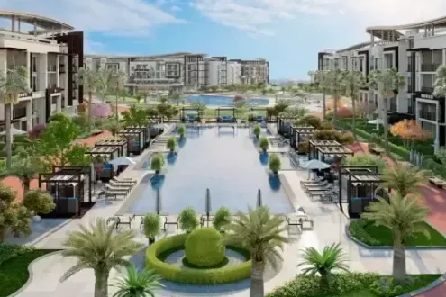 Apartment for sale in Porto Pyramids Compound 150 meters